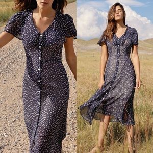 The Daisy Dress - Midnight Dot